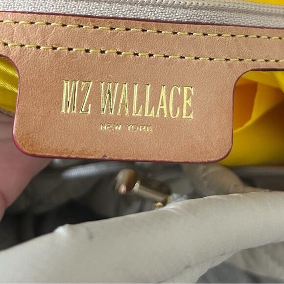 MZ WALLACE Metro Convertible Quilted Nylon Water Resistant Grey Backpack Women’s - Picture 12 of 12